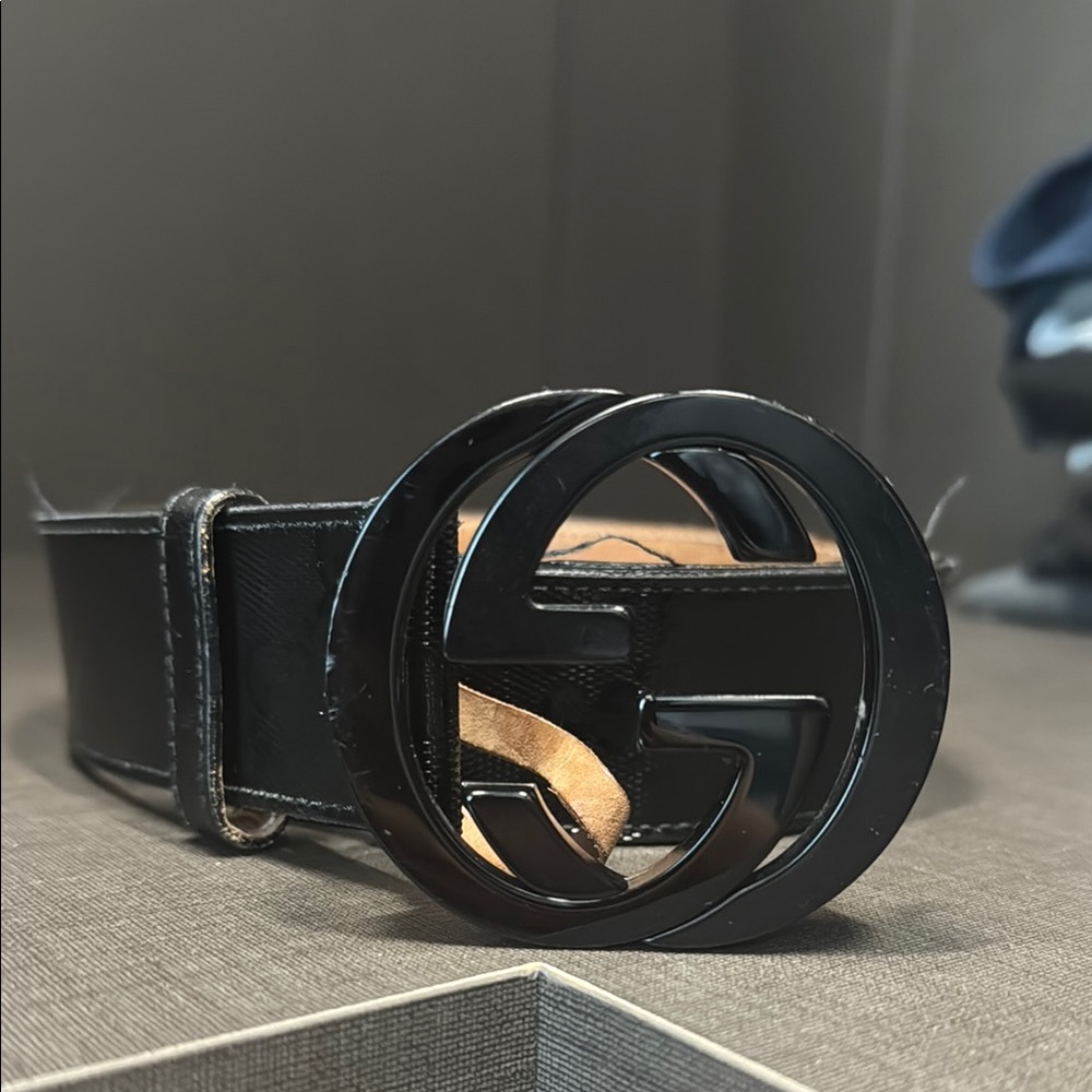 Gucci Black Leather Belt Bag